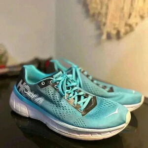 Hoka One One Women’s Cavu Blue Running Shoes Sneakers Size 9